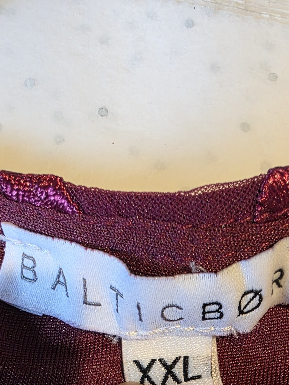 Baltic Born Burgundy Floral Wrap Maxi Dress - Picture 4 of 5